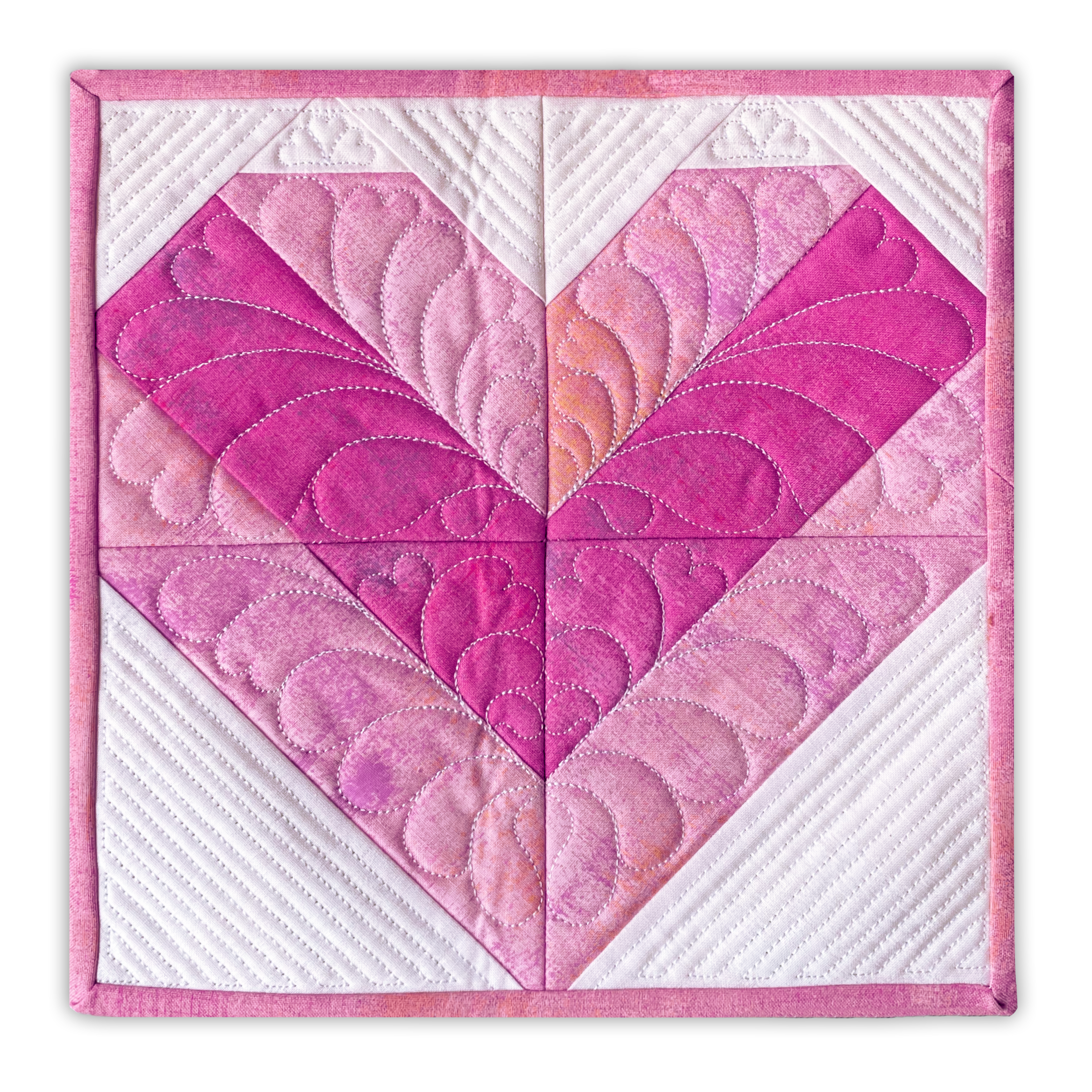 Sweetie Pie Valentine Quilt In-the-Hoop Machine Embroidery Set Pickle Pie Designs