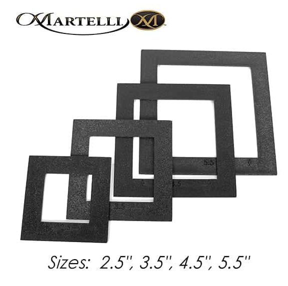 Martelli small square fussy-cut window templates