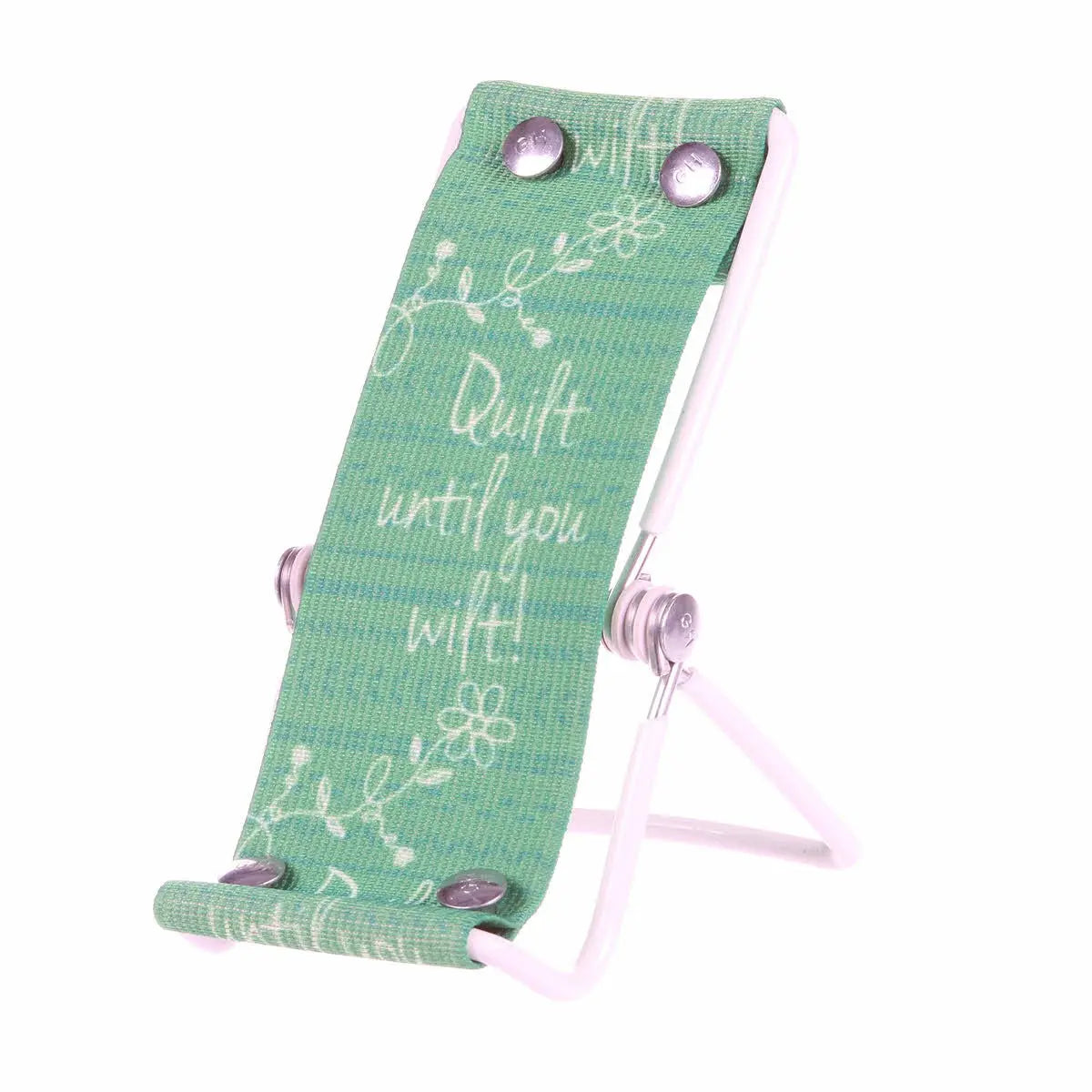 Smartphone Lounger Green Quilt Until You Wilt - Linda's Electric Quilters