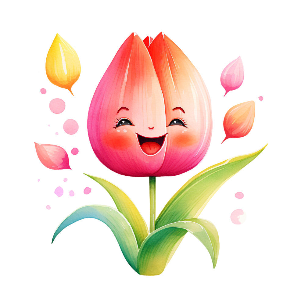 Smiling Flowers Fabric Panel 11