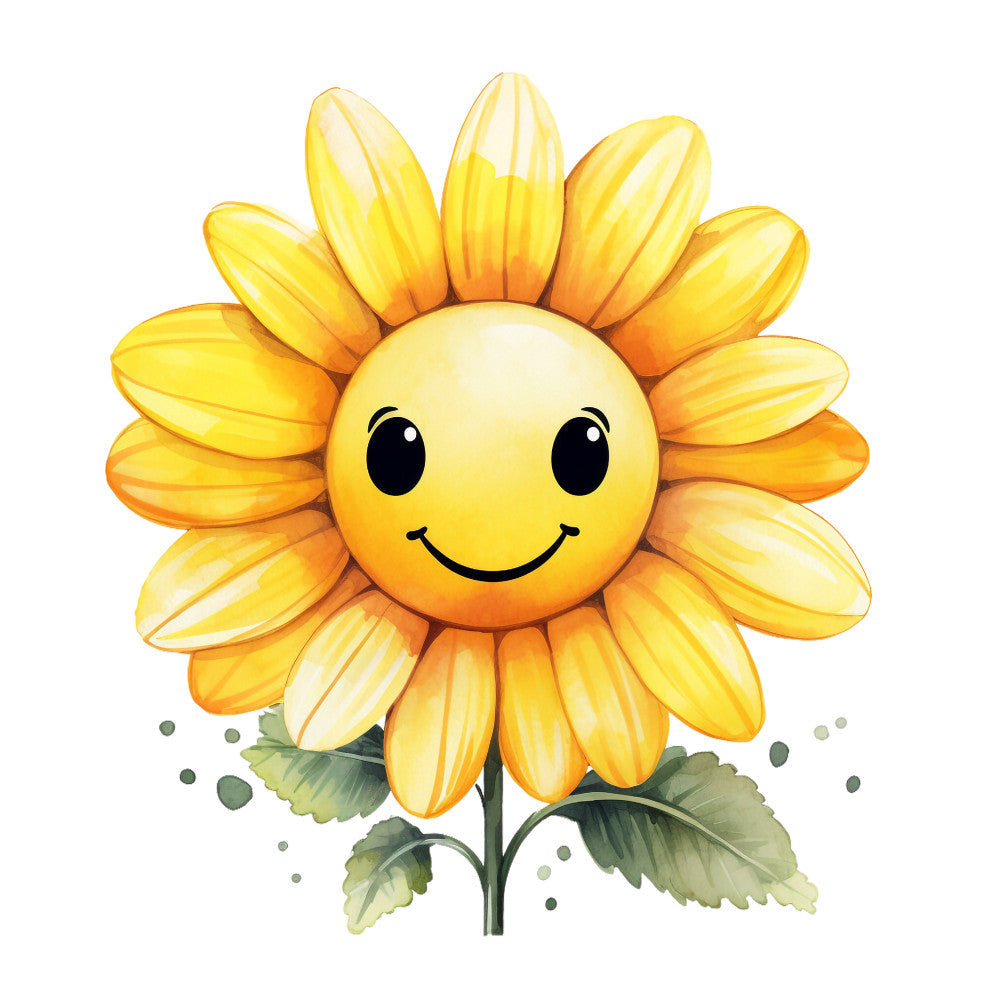 Smiling Flowers Fabric Panel 2