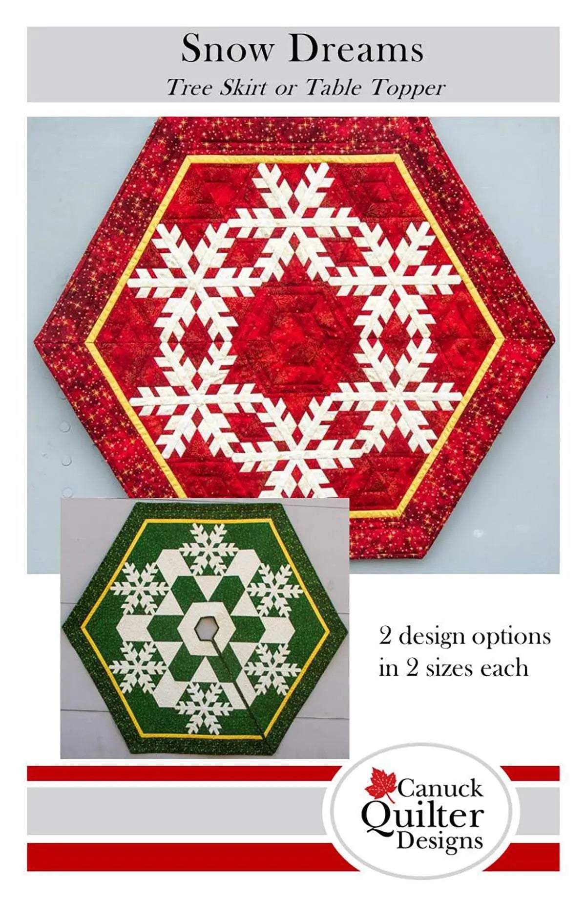 Snow Dreams Tree Skirt or Table Topper - Linda's Electric Quilters