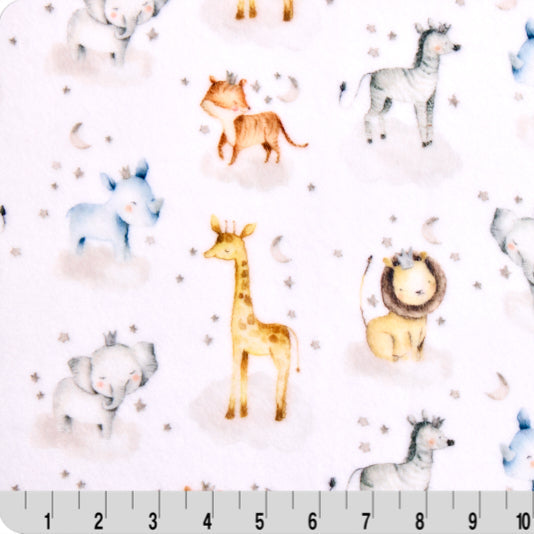 Snow Safari Lullaby Cloud Cuddle 58/60" Fabric Per Yard