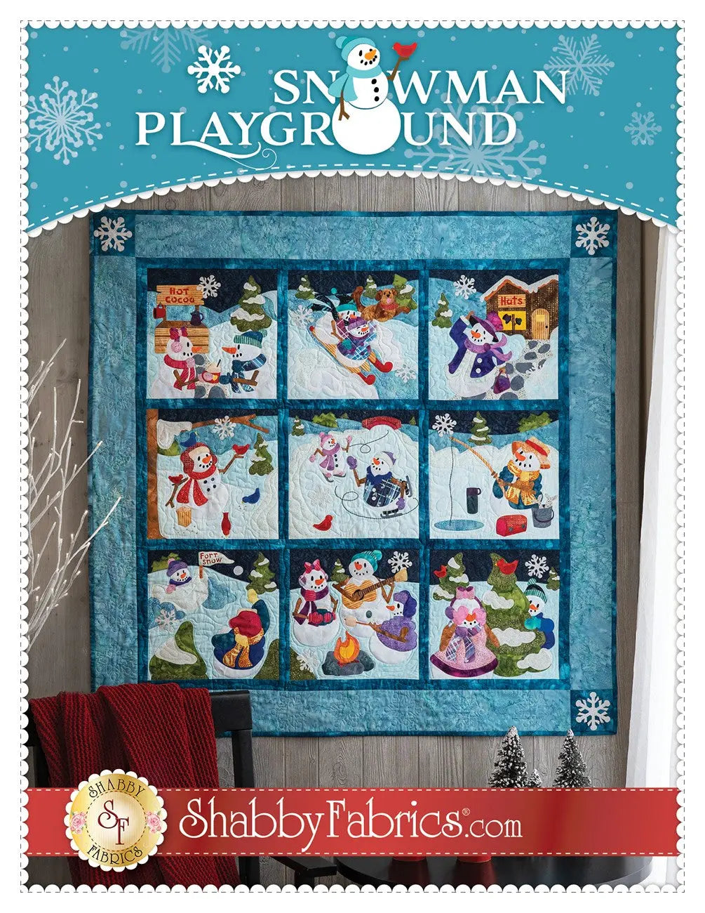 Snowman Playground - Linda's Electric Quilters