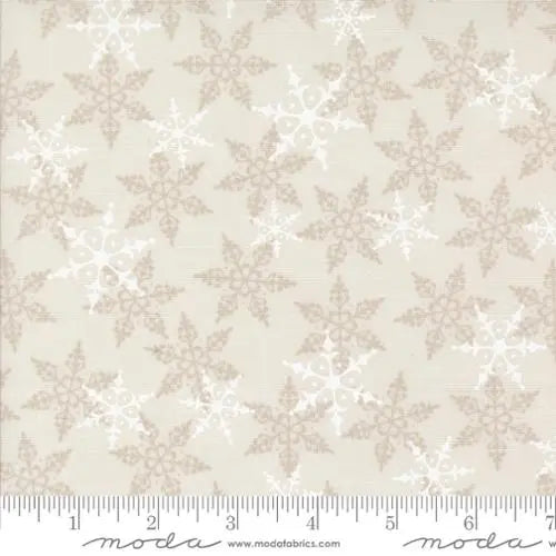 Snowy White Winter Friends Cotton Wideback Fabric Per Yard