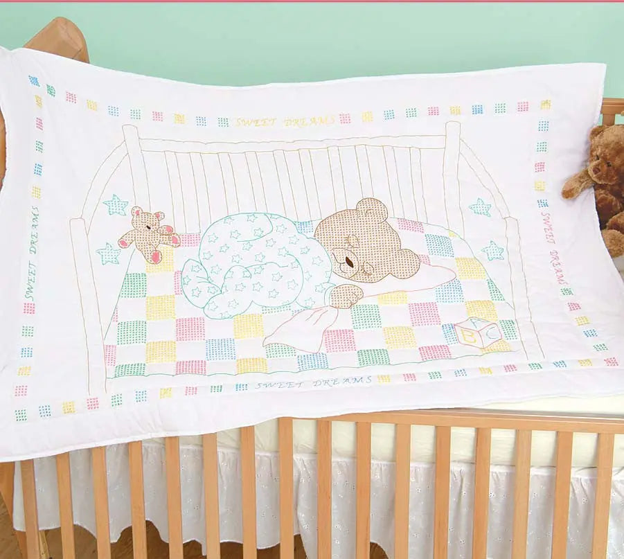 Snuggle Teddy Crib Quilt Top
