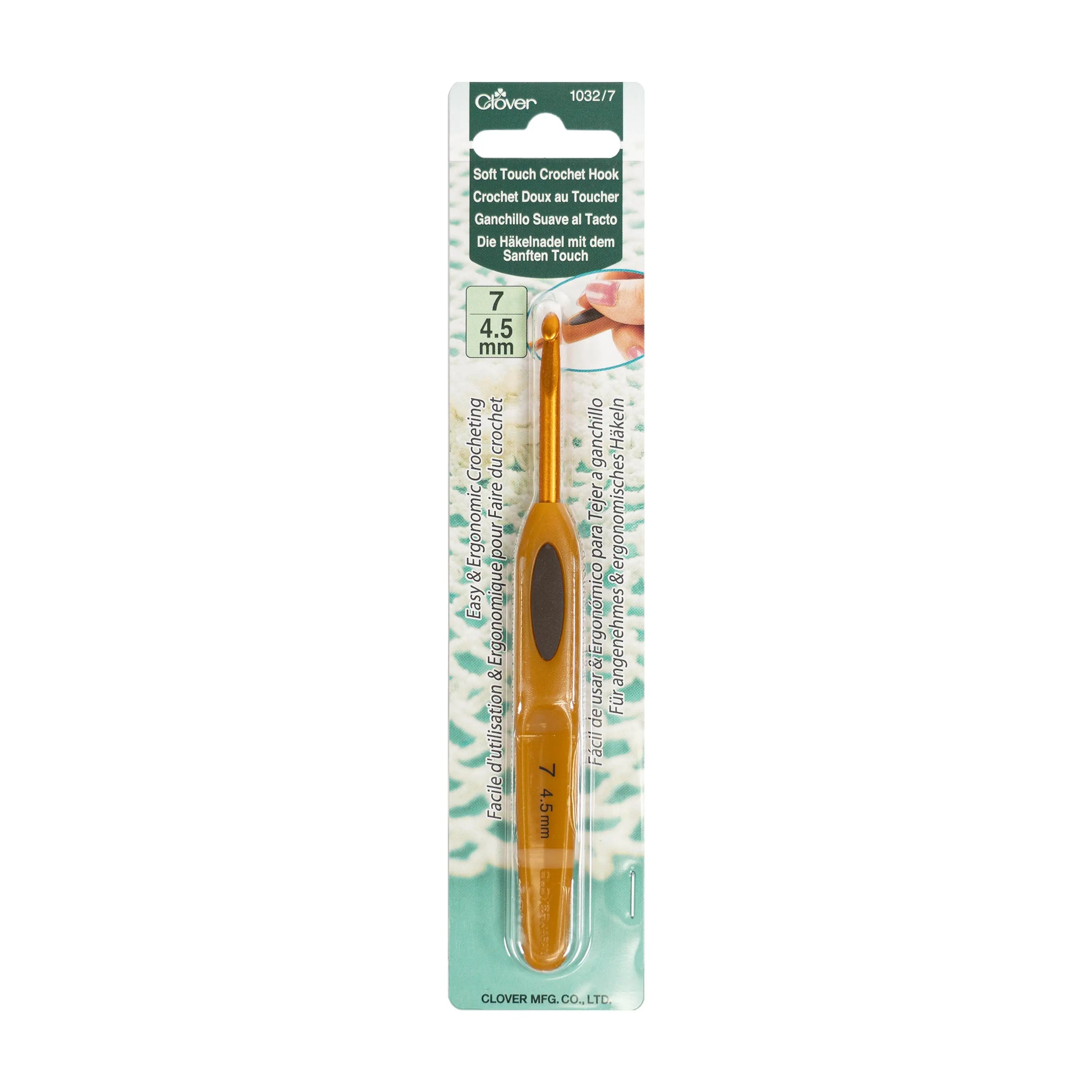 Soft Touch Crochet Hook 7 (4.5mm) Clover Needlecraft, Inc.