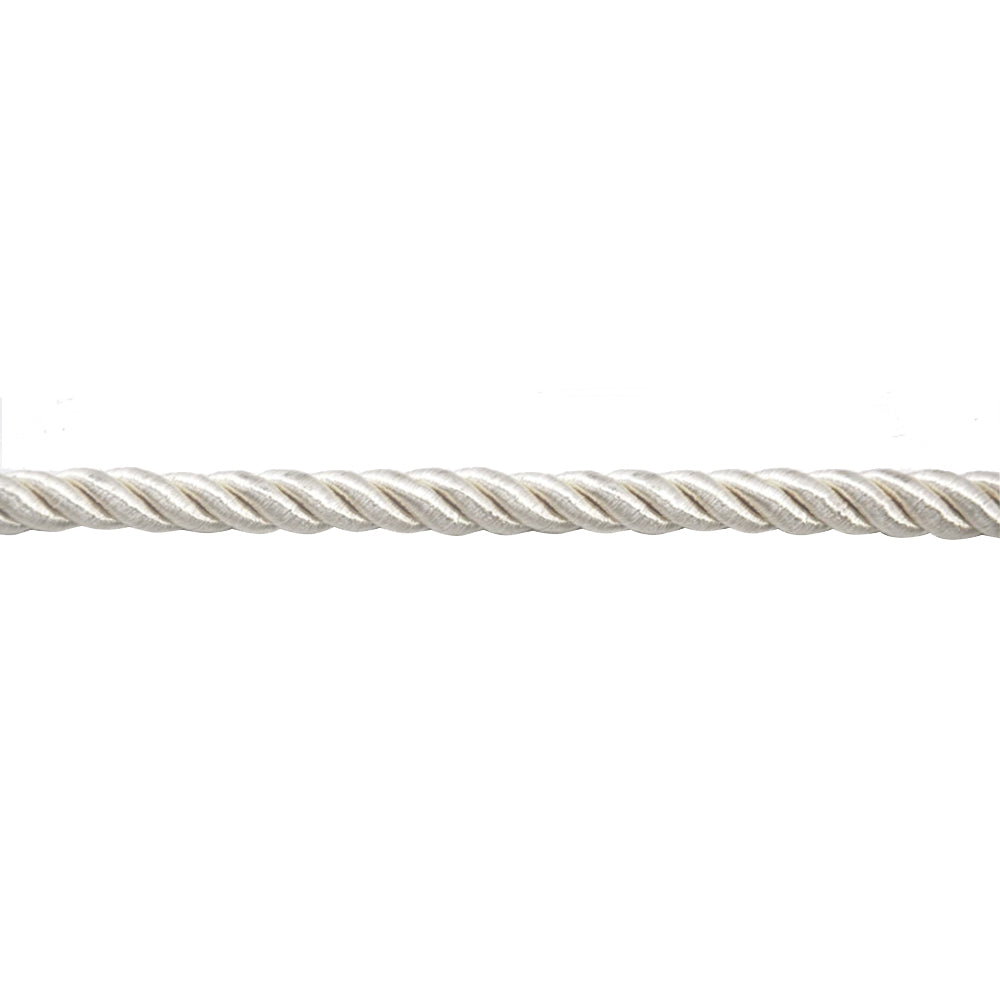 Softer Collection - 3/16" Width Cord without Lip (50 Yard Roll) - BC-1015-27 White