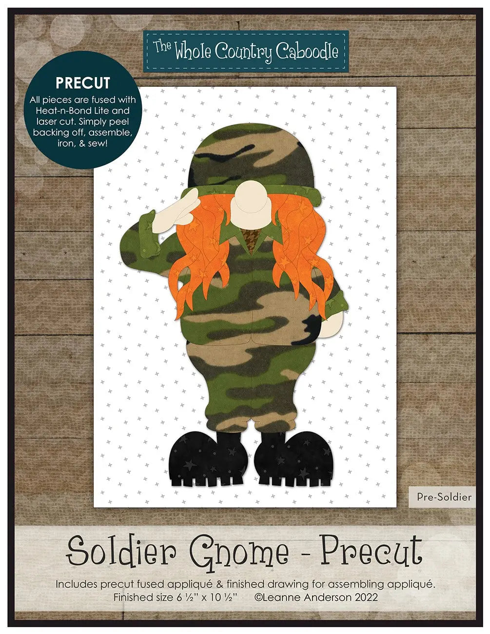 Soldier Gnome Precut Fused Applique Pack Checker Distributor