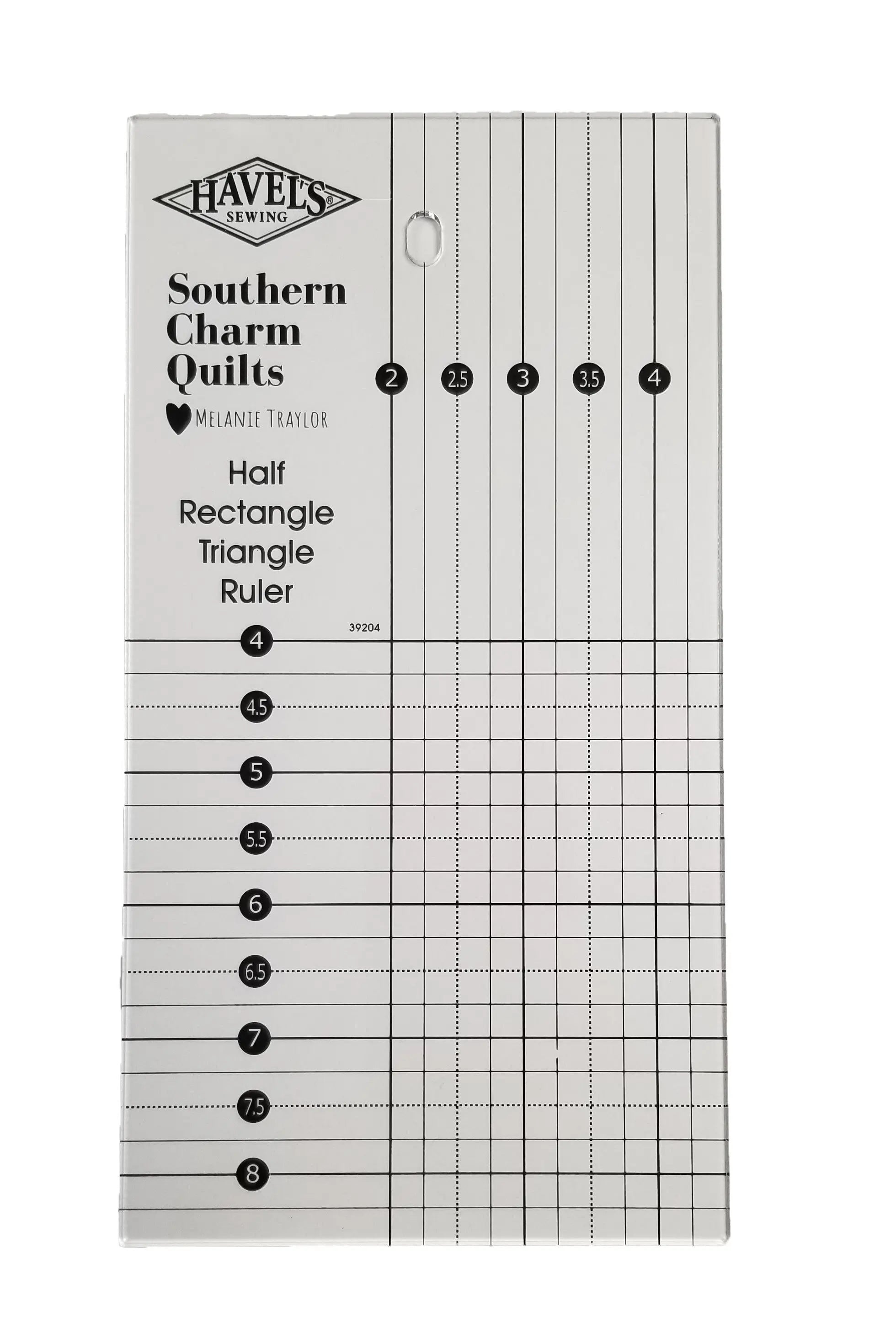 Southern Charm Quilts Half Rectangle Triangle Ruler Checker Distributor