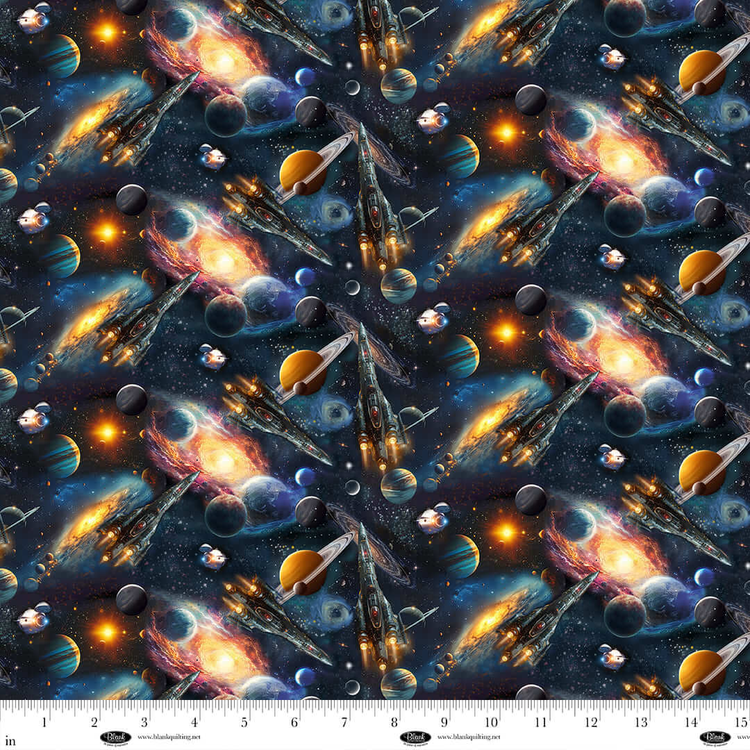 Space Cadet - Spacecrafts 44" / 45" Fabric Per Yard