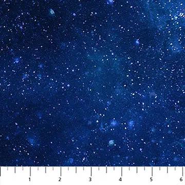 Space Odyssey Deep Blue Universe Cotton 44"/45" Fabric Per Yard Northcott