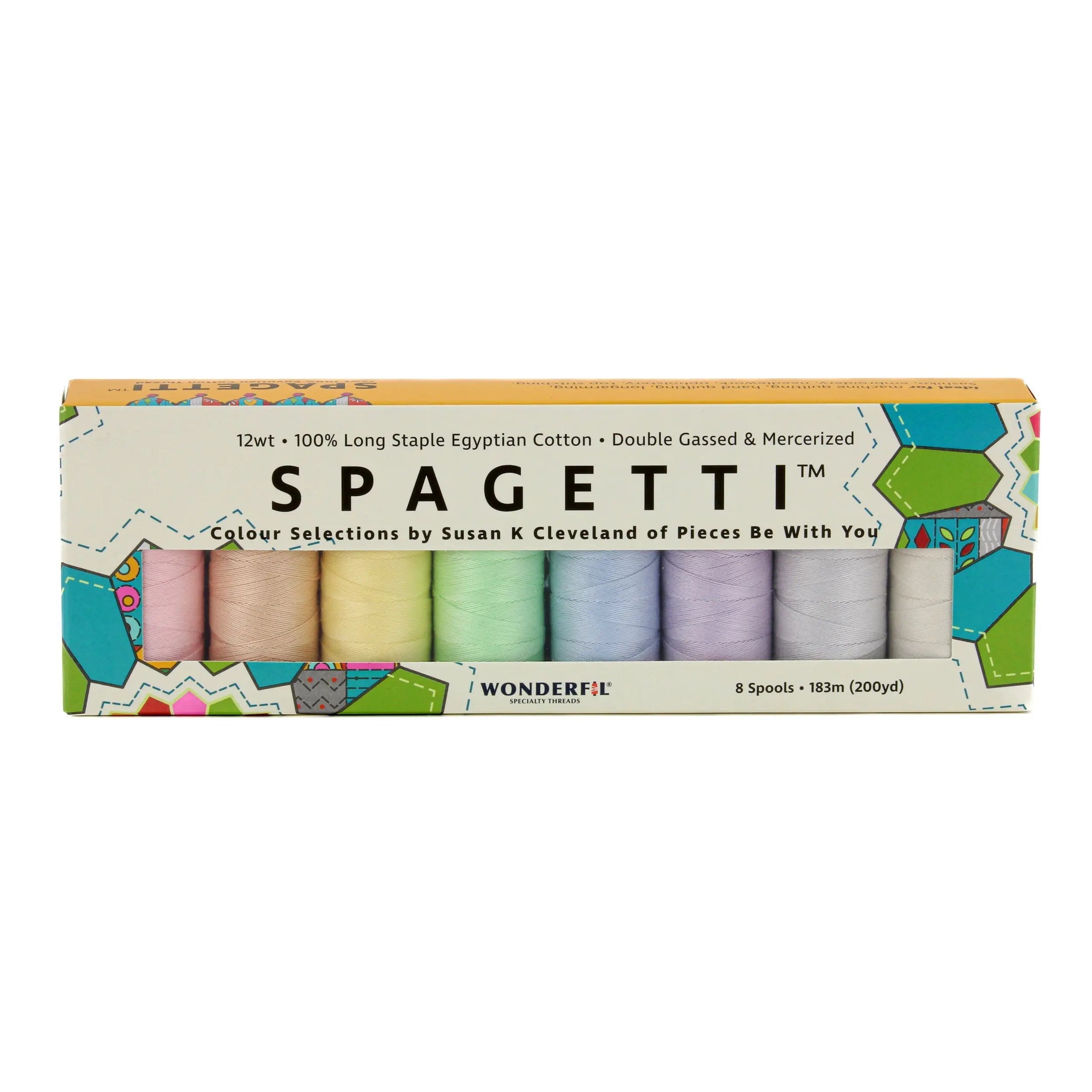 Spagetti™ Pack - 12wt Egyptian Cotton Thread WonderFil USA