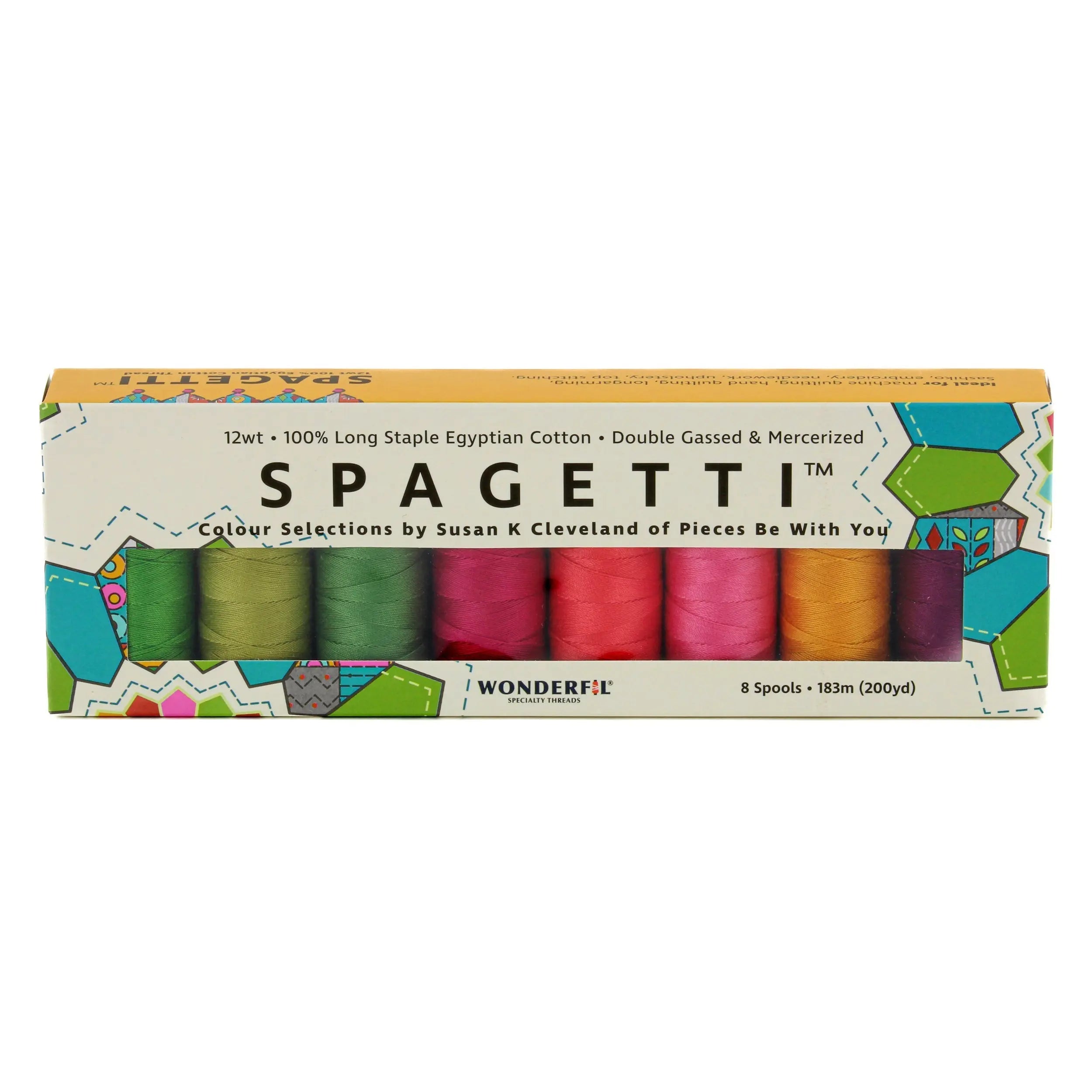 Spagetti™ Pack - 12wt Egyptian Cotton Thread WonderFil USA