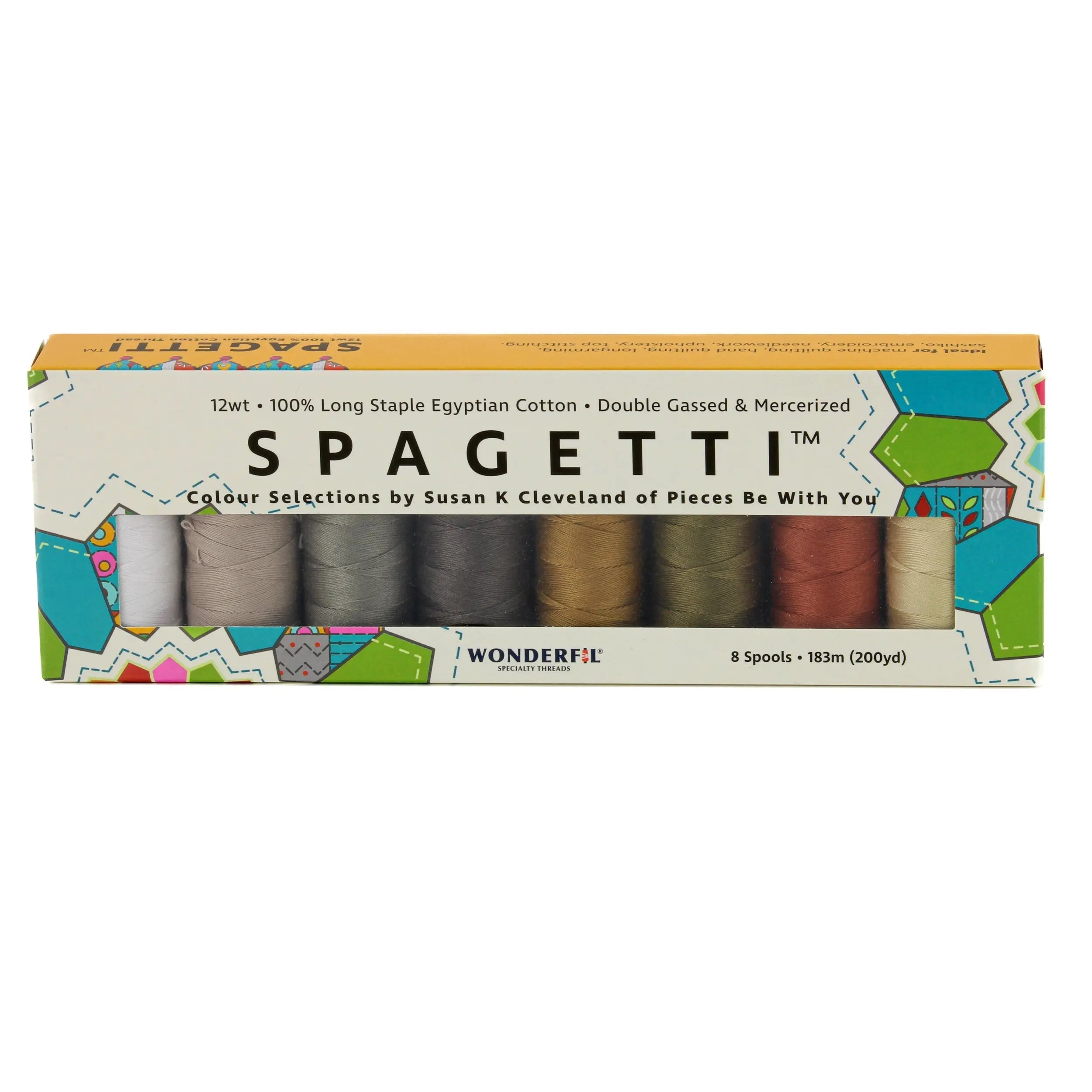Spagetti™ Pack - 12wt Egyptian Cotton Thread WonderFil USA