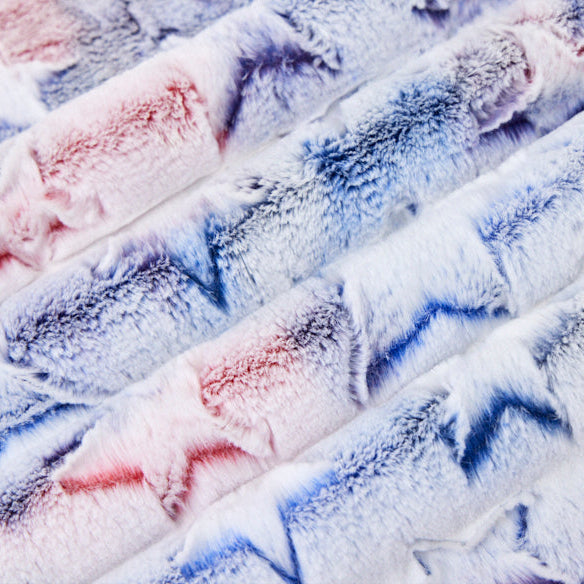 Spangled Luxe Cuddle Prism Stars 58/60" Fabric Per Yard