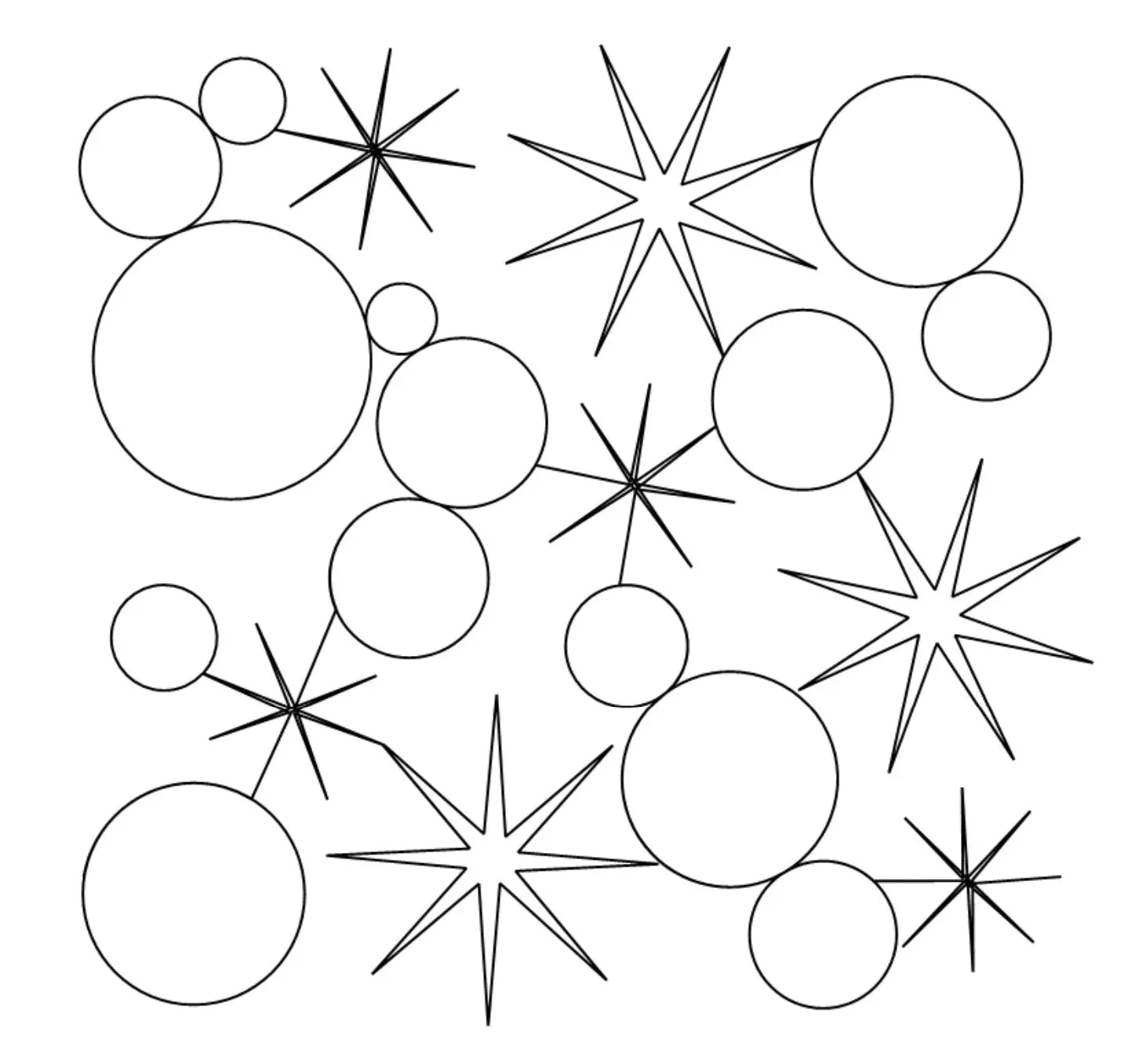 Sparkling Bubbles E2E - Linda's Electric Quilters