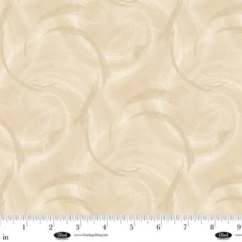 Spin Flannel 108" Satin Moon Designs Cream Cotton Wideback Fabric per yard Blank Quilting Inc