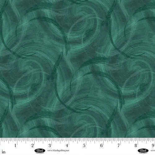 Spin Flannel 108" Satin Moon Designs Green Cotton Wideback Fabric per yard Blank Quilting Inc