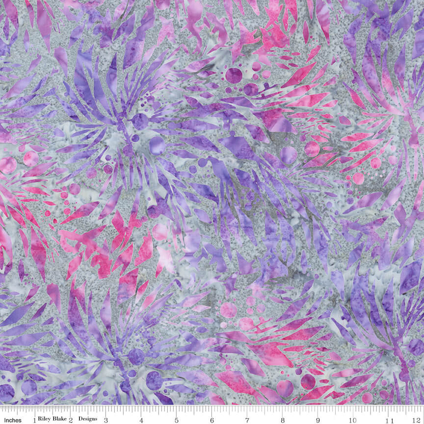Splatter Batiks Lollipop hand-dyed batik quilting fabric by Riley Blake Designs, bright multicolor cotton batik, sold by the yard