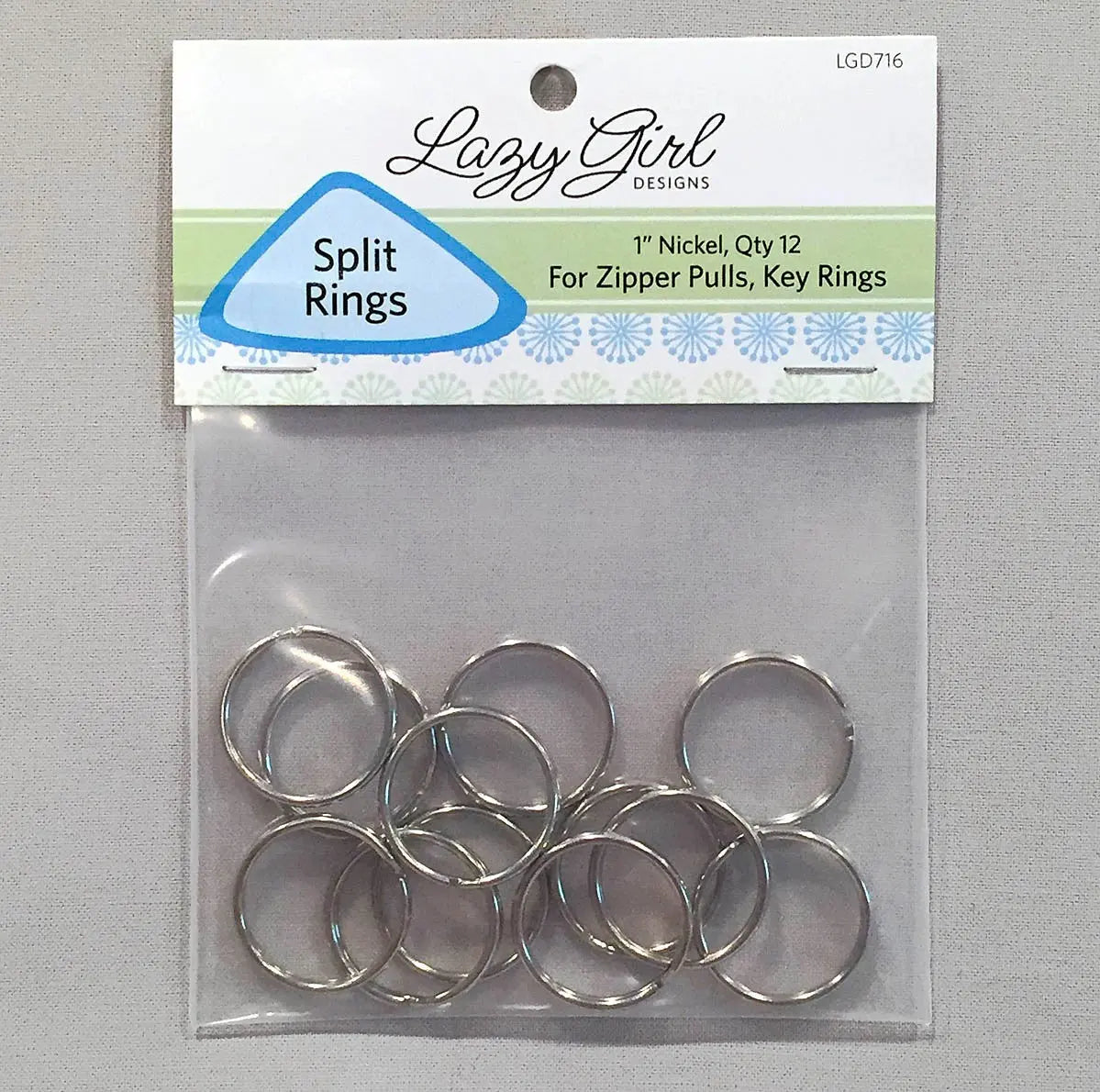 Split Rings Nickel - Linda's Electric Quilters