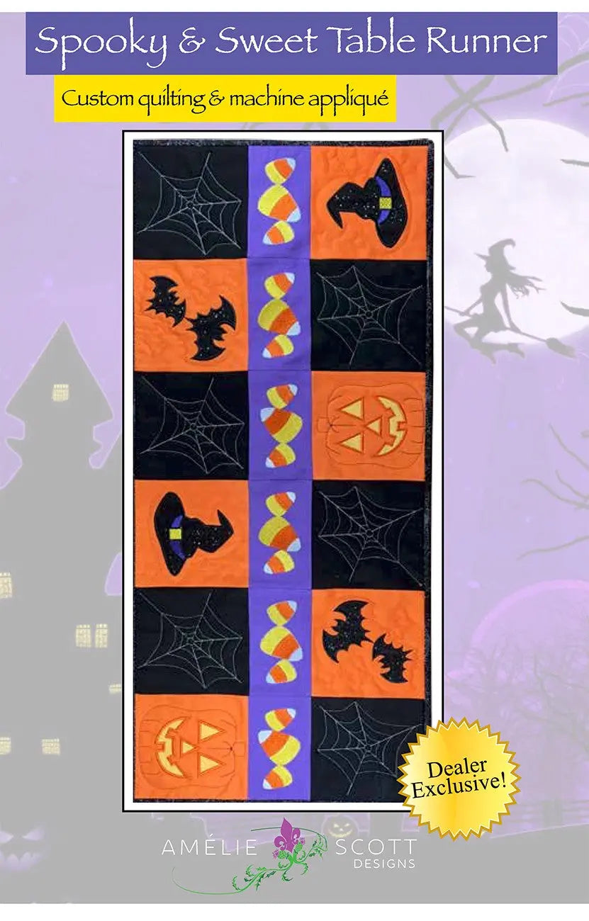 Spooky & Sweet Table Runner - Linda's Electric Quilters