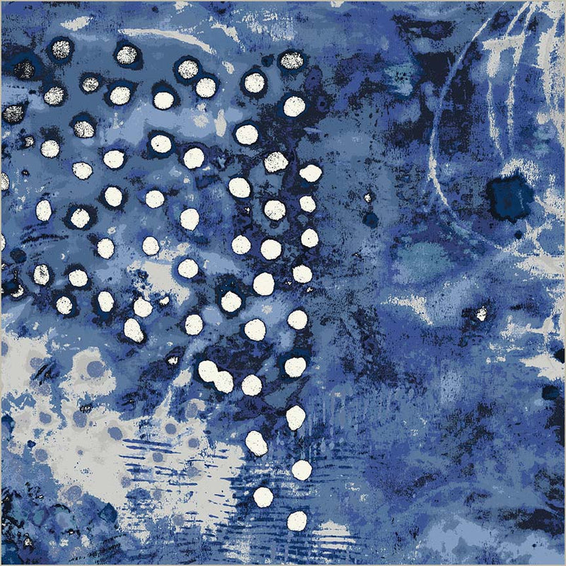 Spotted Graffiti Weather Map Cotton Wideback Fabric per yard