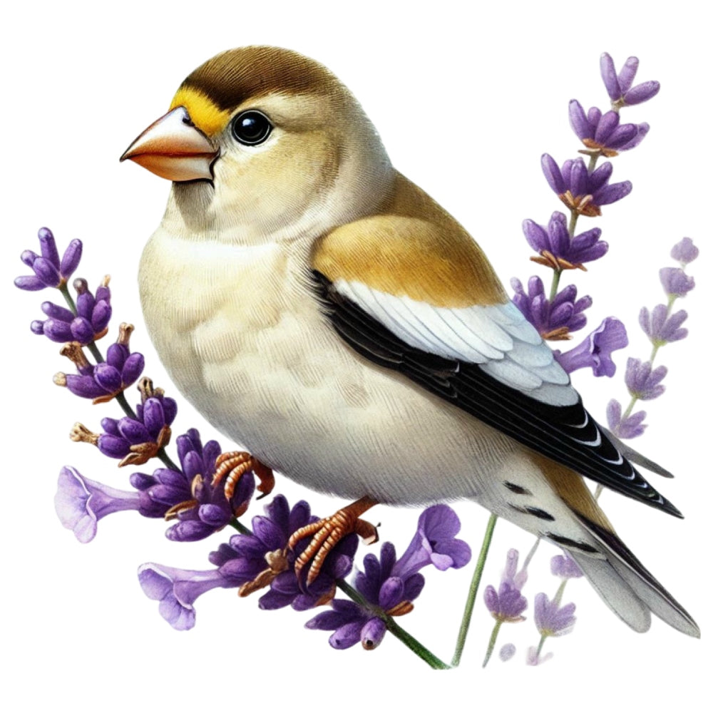 Spring Birds and Flowers Fabric Panel 20