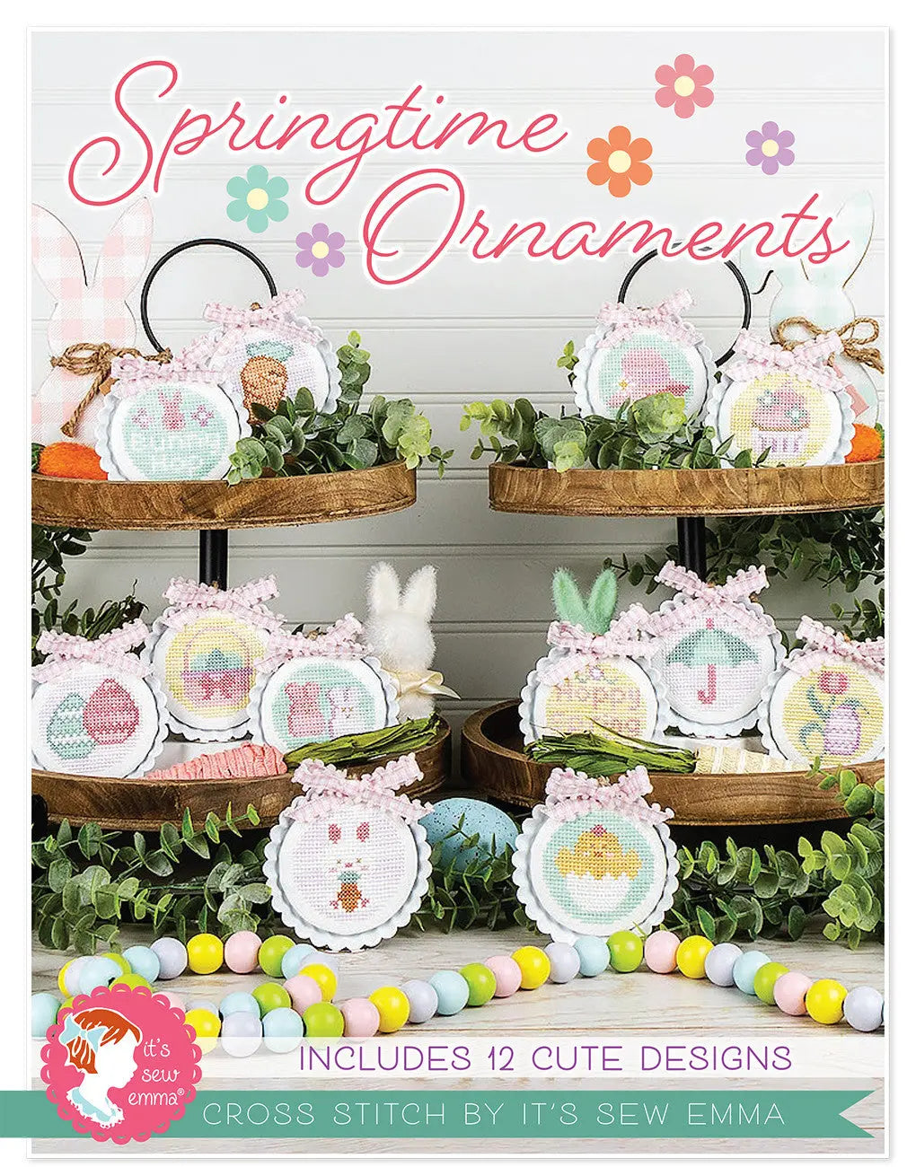 Springtime Ornaments Cross Stitch Pattern Checker Distributor