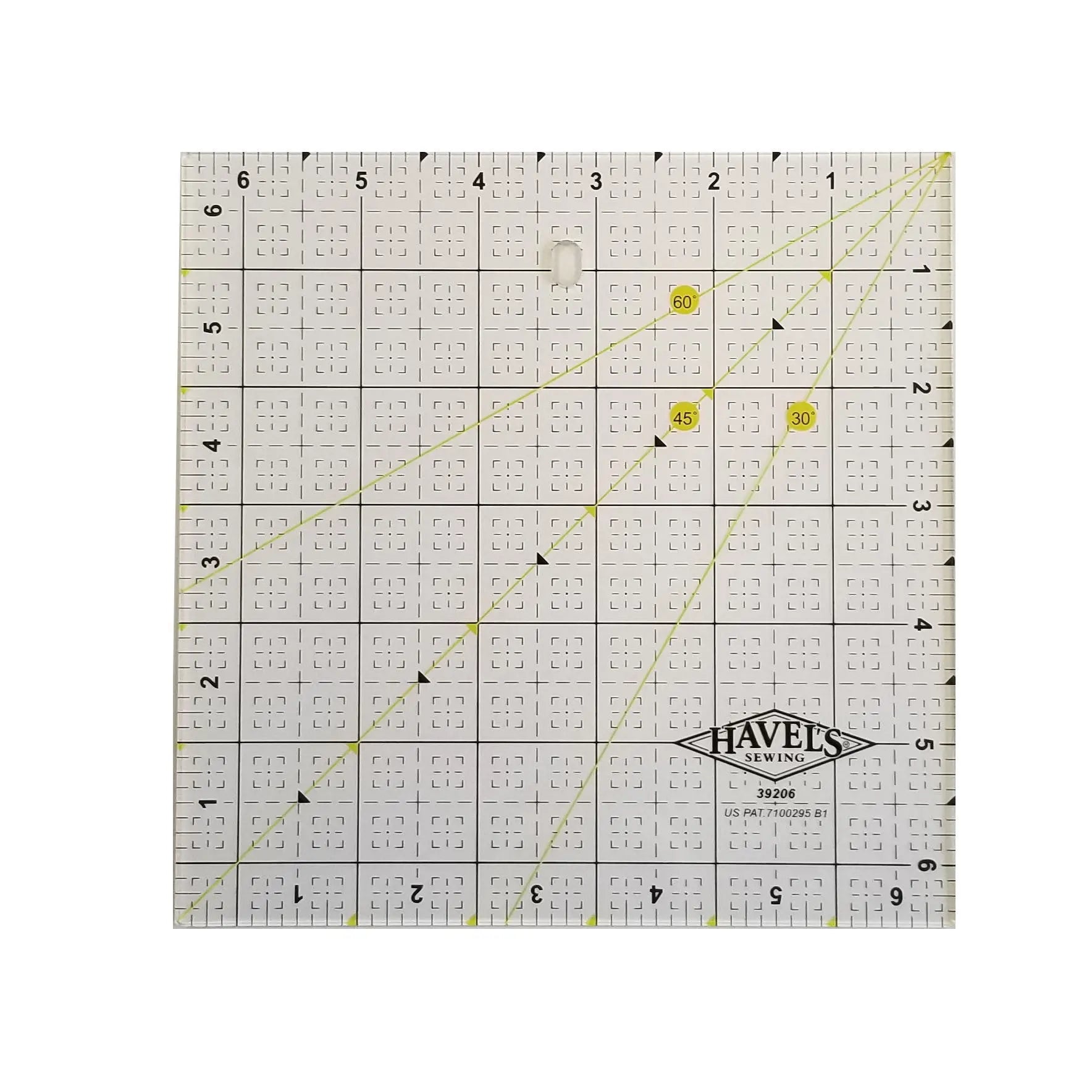 Square Fabric Ruler 6-1/2in x 6-1/2in Checker Distributor