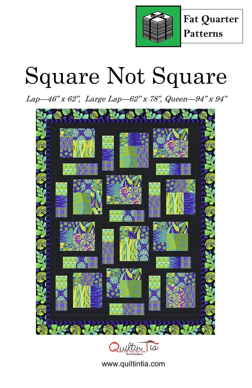 Square Not Square Fat Quarter Quilt Pattern - Linda's Electric Quilters