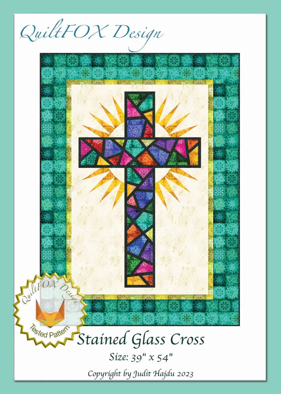 Stained Glass Cross - Linda's Electric Quilters