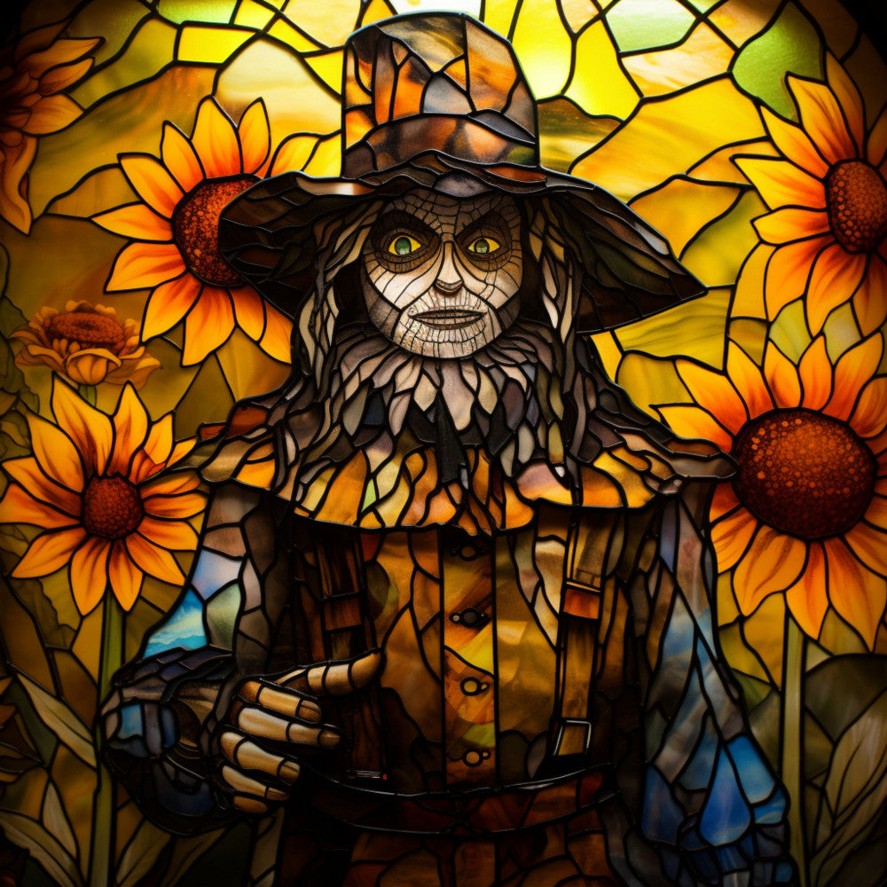 Stained Glass Wizard of OZ Fabric Panel 10