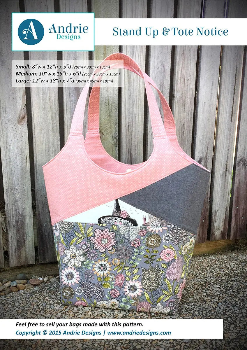 Stand Up & Tote Notice - Linda's Electric Quilters