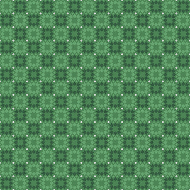 Star Tile Metallic Green Merry Mix 43"/44" Cotton Fabric Per Yard