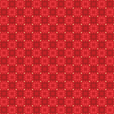 Star Tile Metallic Red Merry Mix 43"/44" Cotton Fabric Per Yard