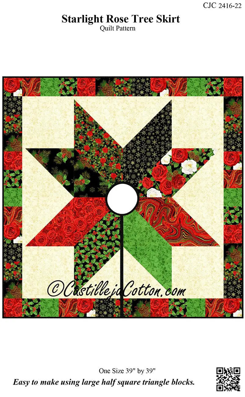 Starlight Rose Tree Skirt Pattern Checker Distributor