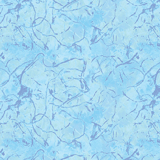 Starlight Safari Bushland Texture quilting fabric in light turquoise by Lorraine Turner for Benartex, textured print on turquoise cotton, sold by the yard