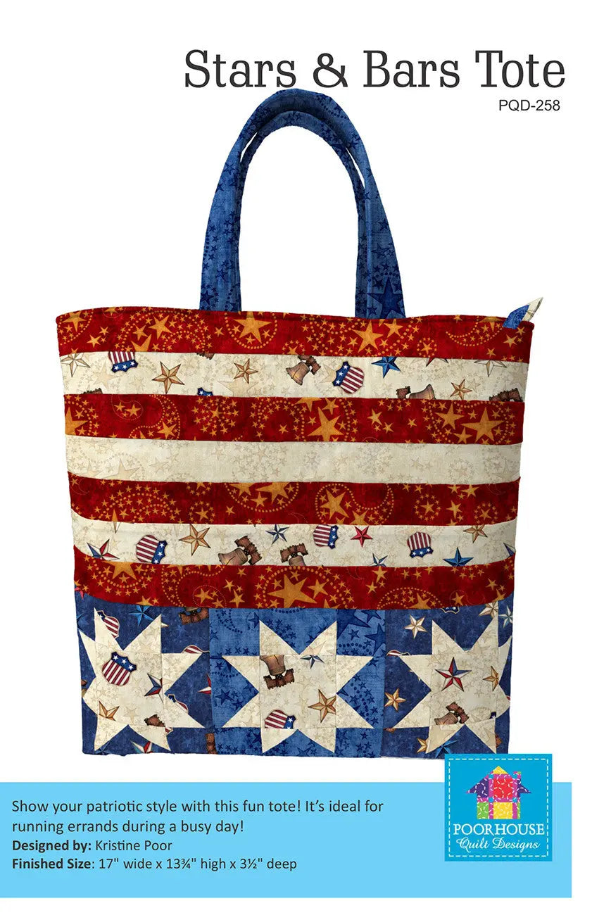 Stars and Bars Tote - Linda's Electric Quilters