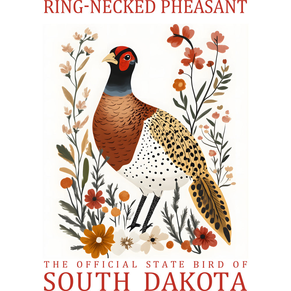 State Bird Poster Fabric Panel 1