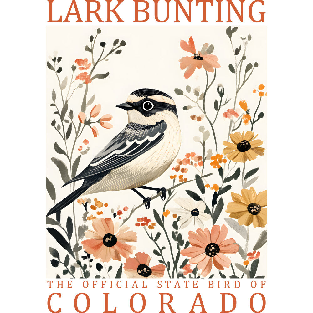 State Bird Poster Fabric Panel 12