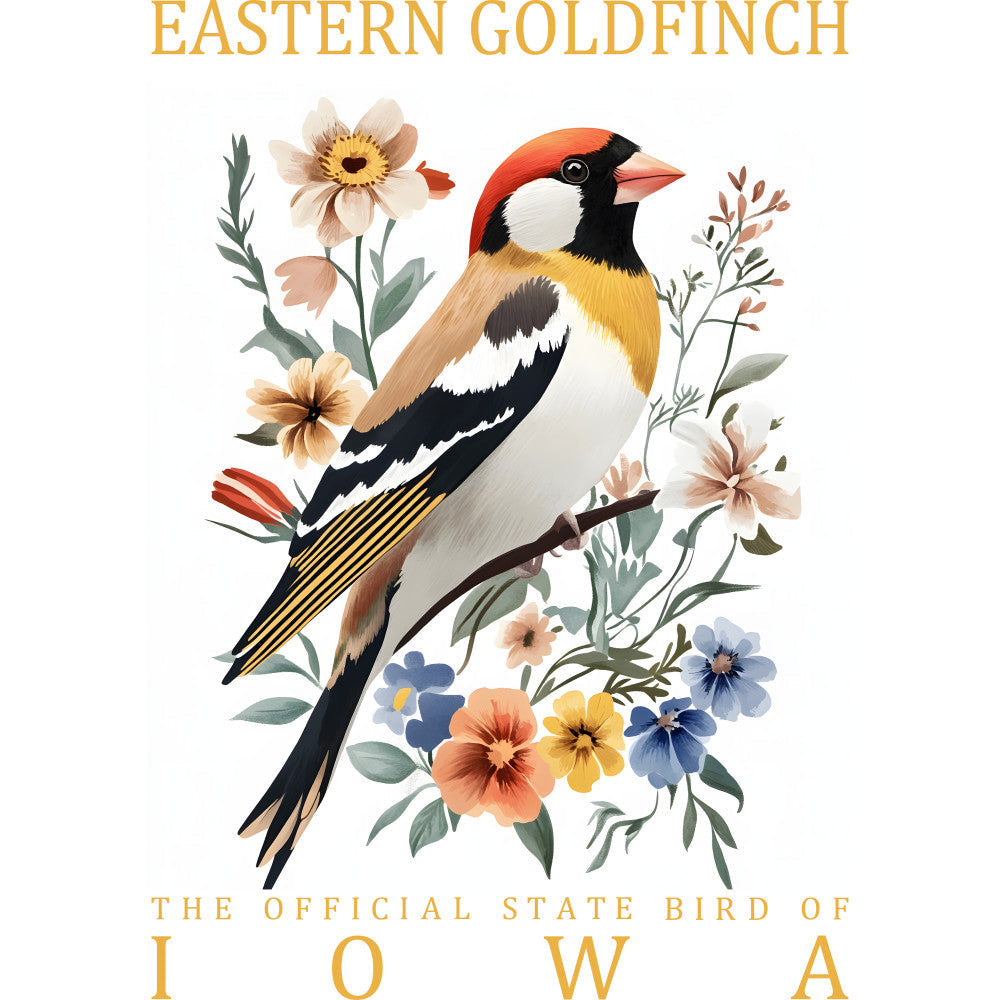 State Bird Poster Fabric Panel 16