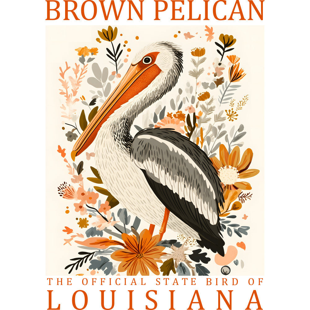 State Bird Poster Fabric Panel 19