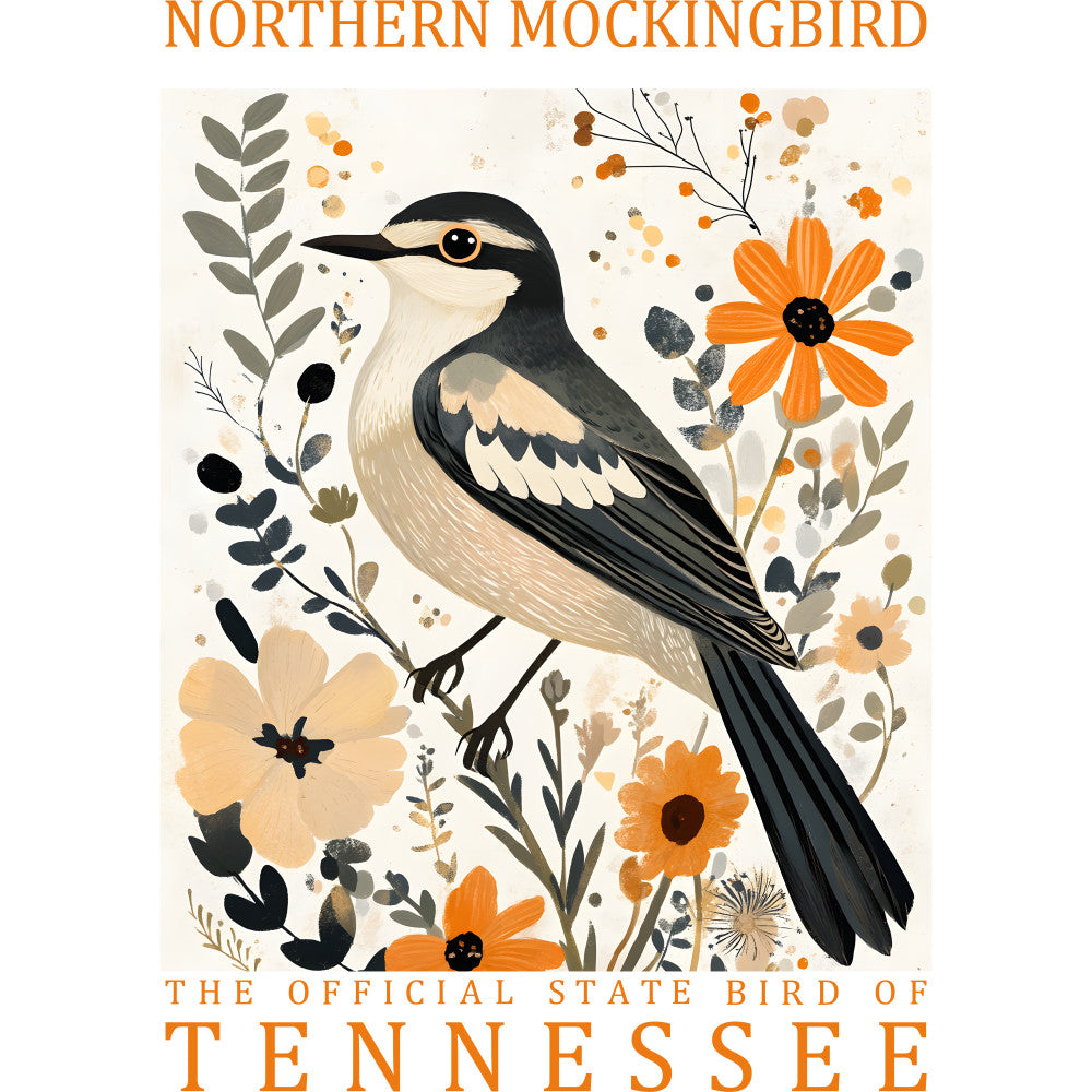 State Bird Poster Fabric Panel 2