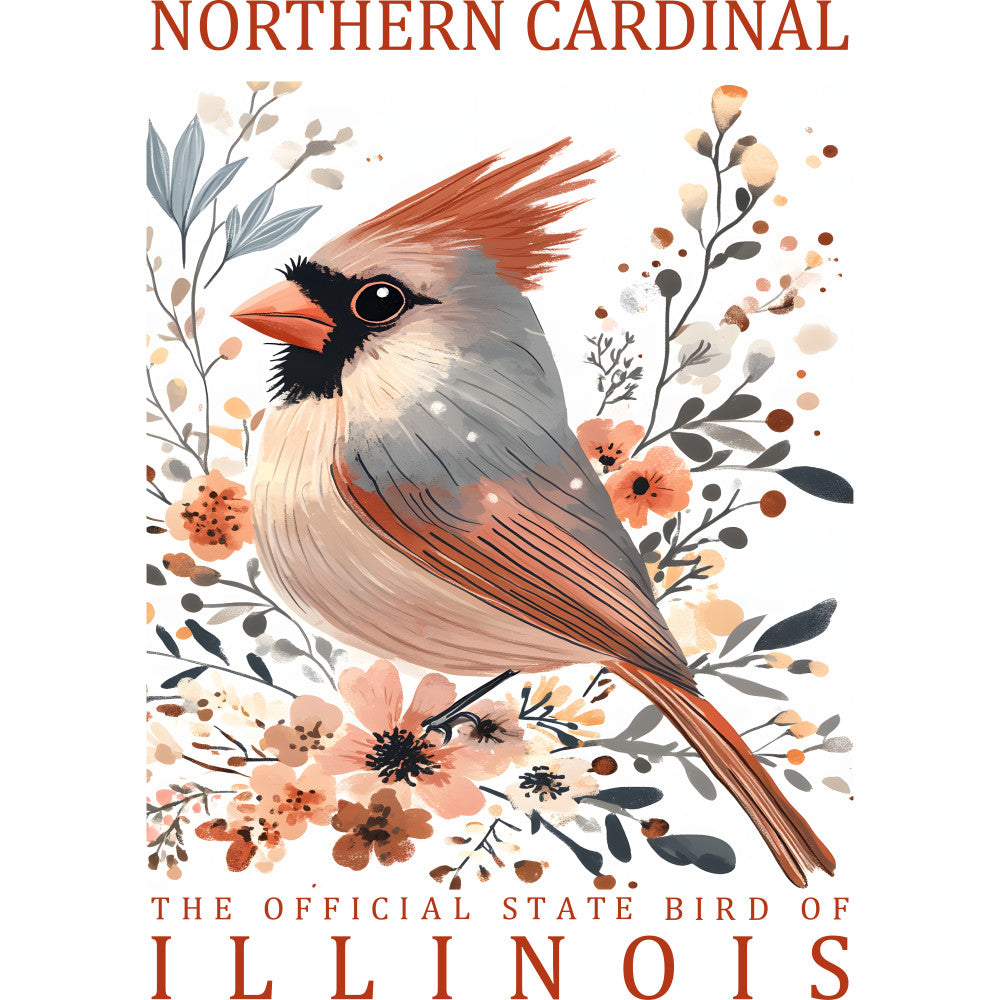 State Bird Poster Fabric Panel 25