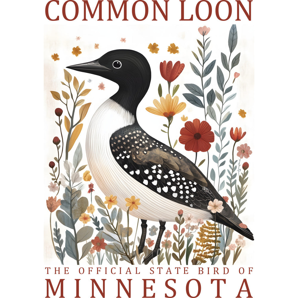 State Bird Poster Fabric Panel 30