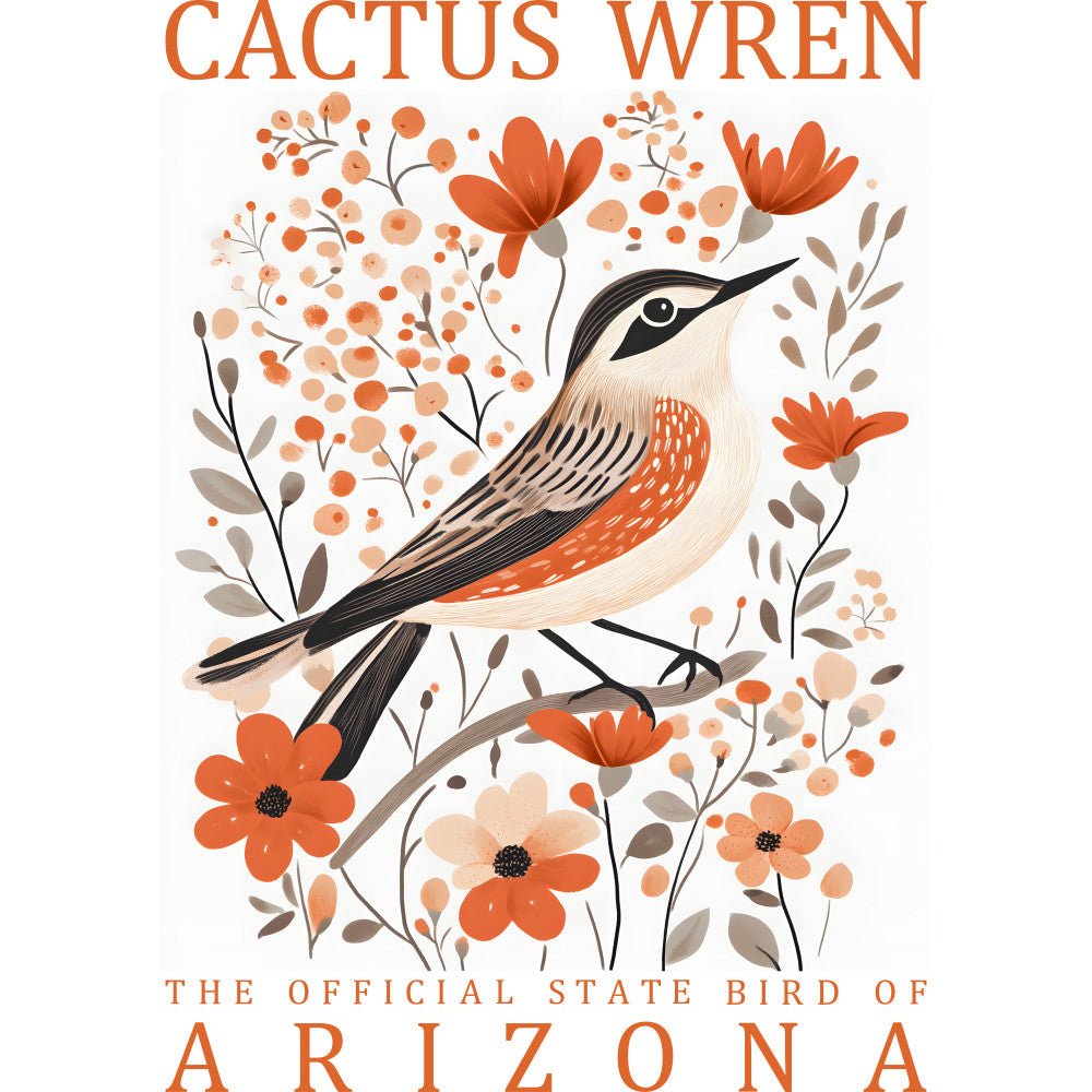 State Bird Poster Fabric Panel 39