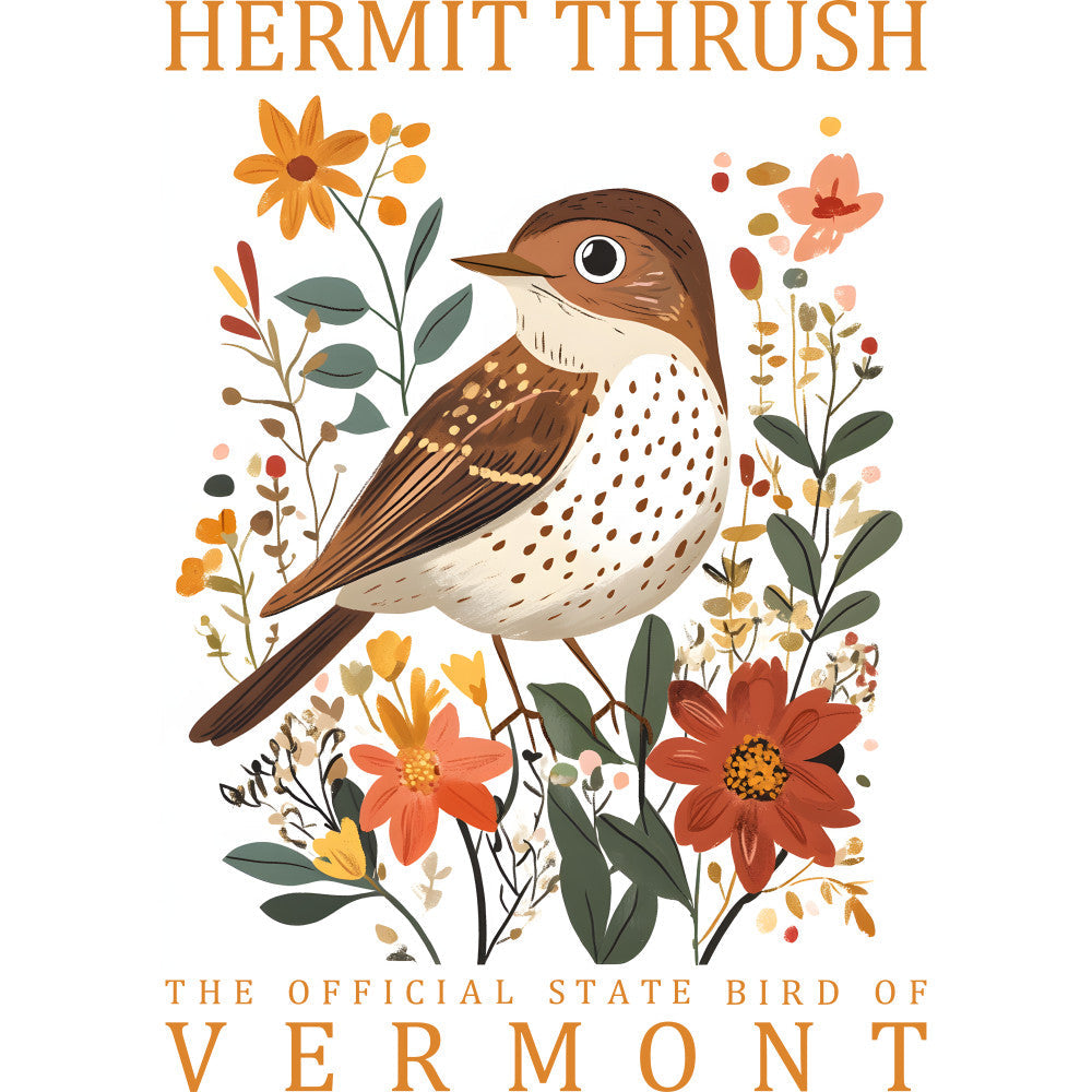 State Bird Poster Fabric Panel 4