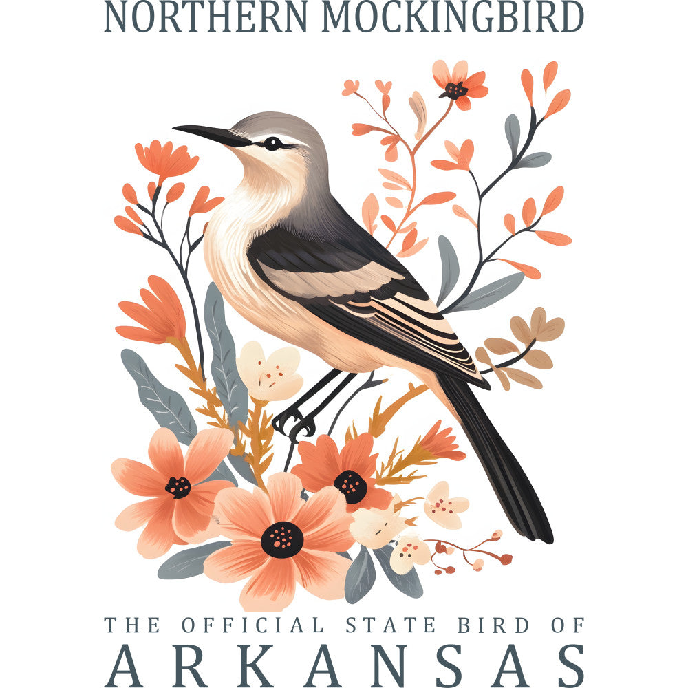 State Bird Poster Fabric Panel 40