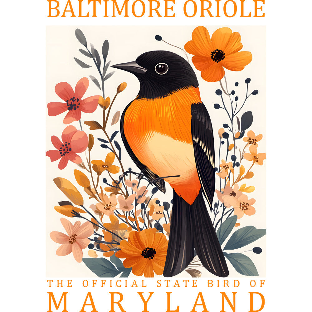 State Bird Poster Fabric Panel 41
